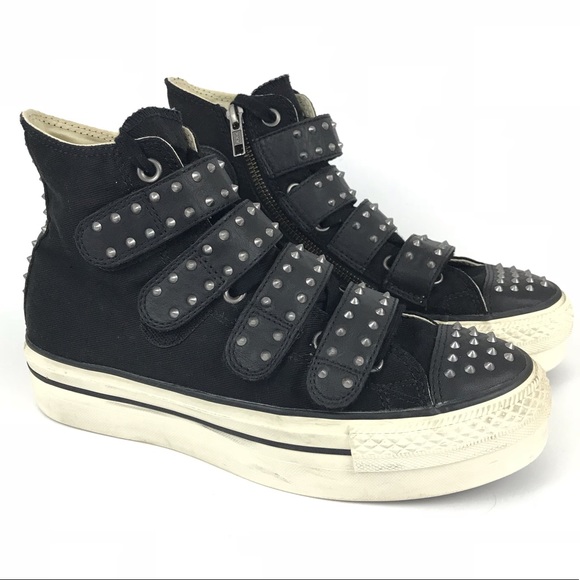 platform studded converse